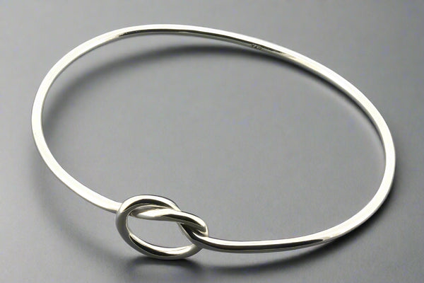 Knot bangle - sterling silver