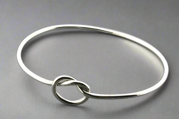 Knot bangle - sterling silver