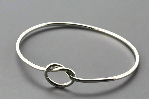 Knot bangle - sterling silver