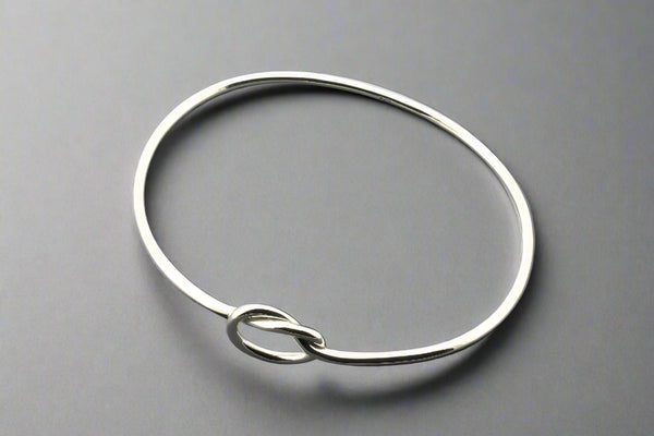 Knot bangle - sterling silver