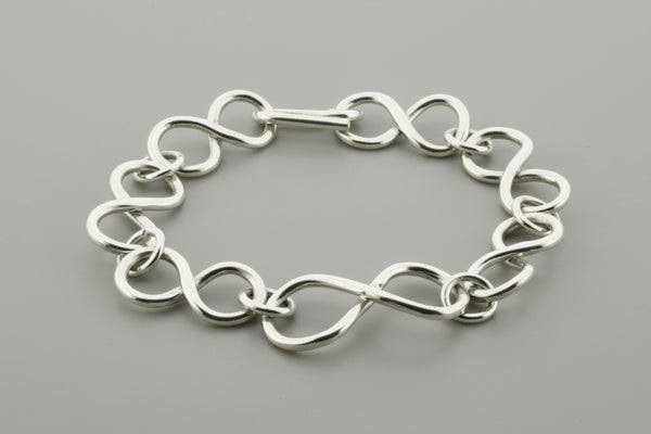 Silver infinity bracelet