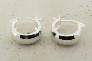 diamond cut hoops - 15mm - Makers & Providers