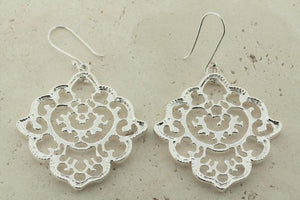 ornate shield drop earring - Makers & Providers