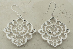 ornate shield drop earring - Makers & Providers