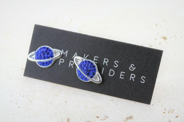 saturn stud - blue - Makers & Providers