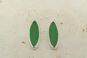 green spear seaglass earring - Makers & Providers