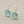 Load image into Gallery viewer, Sky blue circle seaglass earrings - sterling silver
