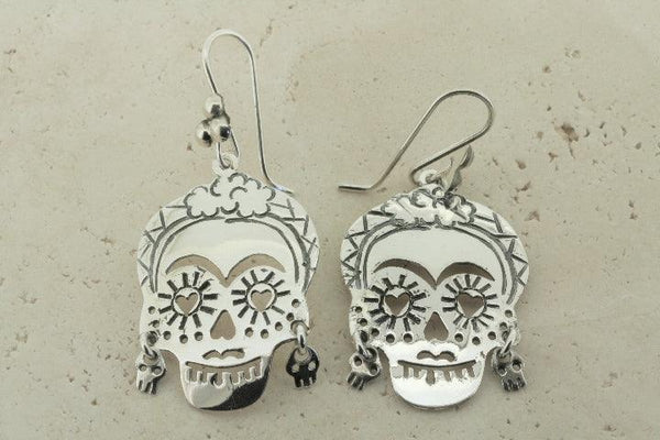 Frida day of the dead earring