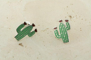 enamel cactus studs - Makers & Providers