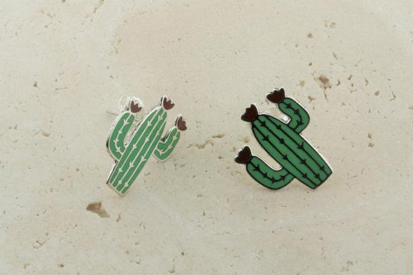 enamel cactus studs - Makers & Providers