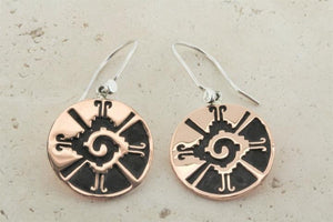 Circle Maya earring - copper - Makers & Providers