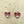 Load image into Gallery viewer, Enamelled eye in heart drop earring - red - Makers &amp; Providers
