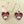Load image into Gallery viewer, Enamelled eye in heart drop earring - red - Makers &amp; Providers
