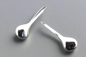 Polished la louche earring - sterling silver - Makers & Providers