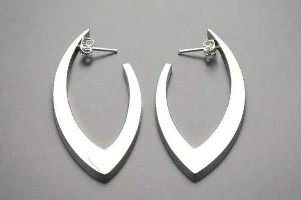 Eclipse drop stud - sterling silver - Makers & Providers