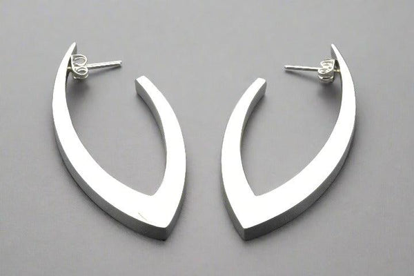 Eclipse drop stud - sterling silver - Makers & Providers