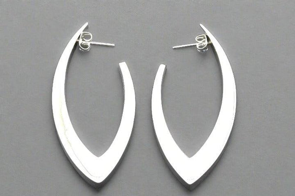 Eclipse drop stud - sterling silver - Makers & Providers