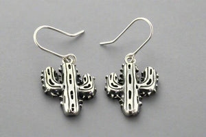 Cactus drop earring - sterling - Makers & Providers