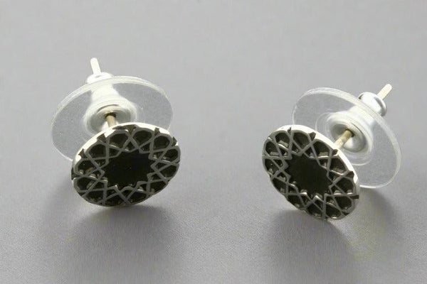 Intricate mandala stud - sterling silver - Makers & Providers