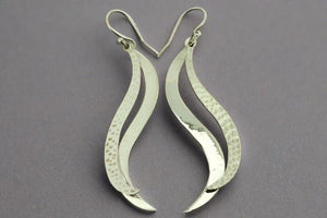 2 x curve earring - sterling silver - Makers & Providers