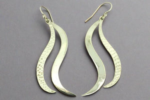 2 x curve earring - sterling silver - Makers & Providers