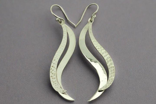 2 x curve earring - sterling silver - Makers & Providers