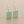 Load image into Gallery viewer, Aqua ceramic rectangular earrings

