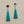 Load image into Gallery viewer, Turquoise earrings with silver hooks on a gray background
