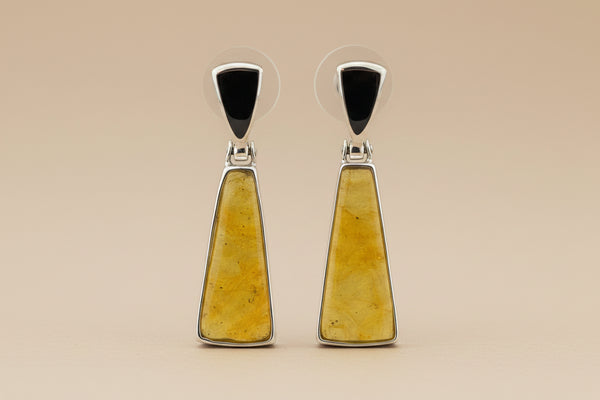 Isosceles earrings - Amber