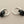 Load image into Gallery viewer, Silver hoop with black onyx disc earrings
