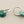 Load image into Gallery viewer, Silver hoop with bronzed turquoise disc earrings
