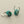 Load image into Gallery viewer, Silver hoop with bronzed turquoise disc earrings
