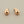 Load image into Gallery viewer, Copper droplet stud with silver post
