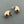 Load image into Gallery viewer, Copper droplet stud with silver post
