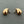 Load image into Gallery viewer, A pair of small teardrop-shaped stud earrings in a polished rose gold finish, shown with their silver butterfly backings on a dark gray textured background.
