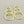 Load image into Gallery viewer, 3 flattened brass hoop drop earrings
