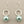 Load image into Gallery viewer, Silver circle and pearl drop earring
