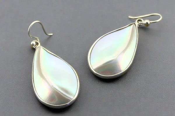 nautilus shell earring - sterling silver