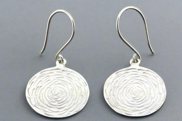 Whirlpool earring - sterling silver