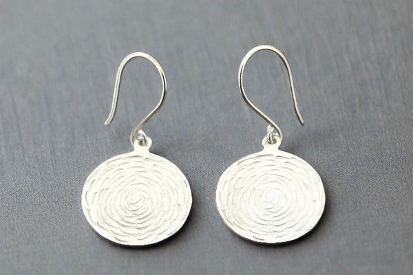 Whirlpool earring - sterling silver