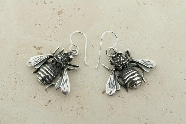 Bee drop earring large