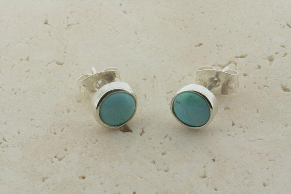 turquoise stud - 6mm - Makers & Providers