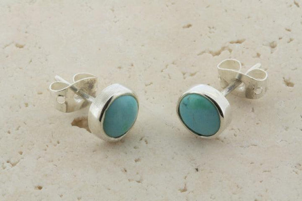 turquoise stud - 6mm - Makers & Providers