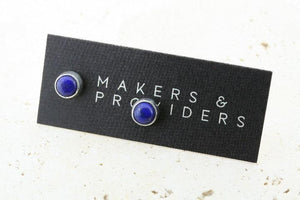 lapis stud - 6mm - Makers & Providers