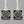 Load image into Gallery viewer, Framed stone circle earring - obsidian
