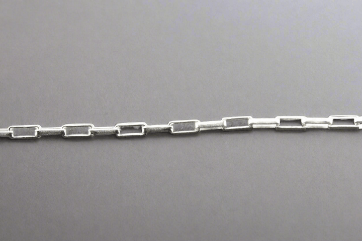rectangular link chain - sterling silver – Makers & Providers
