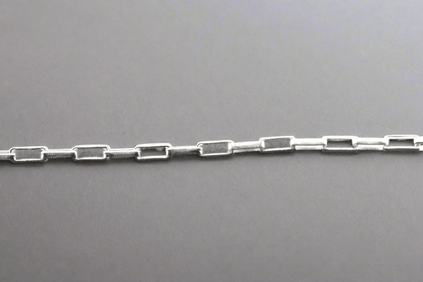 rectangular link chain - sterling silver - Makers & Providers