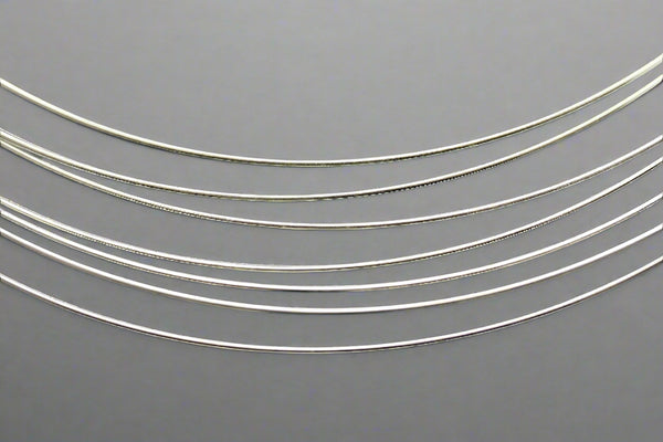 7 strand choker - sterling silver