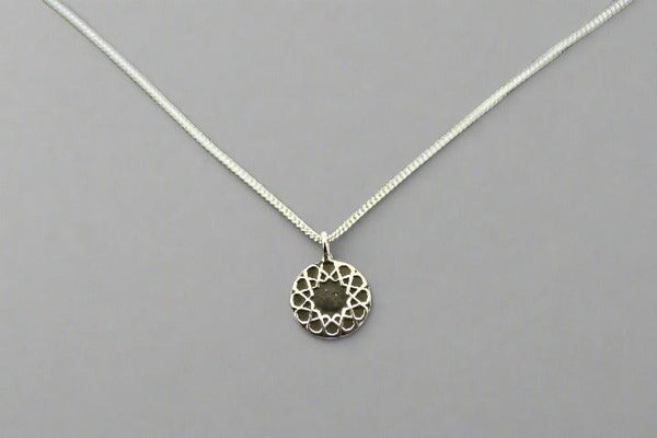 Intricate mandala pendant necklace - sterling silver - Makers & Providers