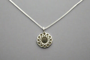 Intricate mandala pendant necklace - sterling silver - Makers & Providers